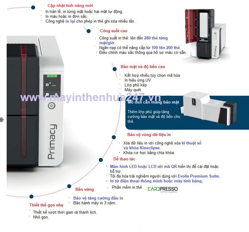 máy in thẻ nhựa Evolis Primacy 2