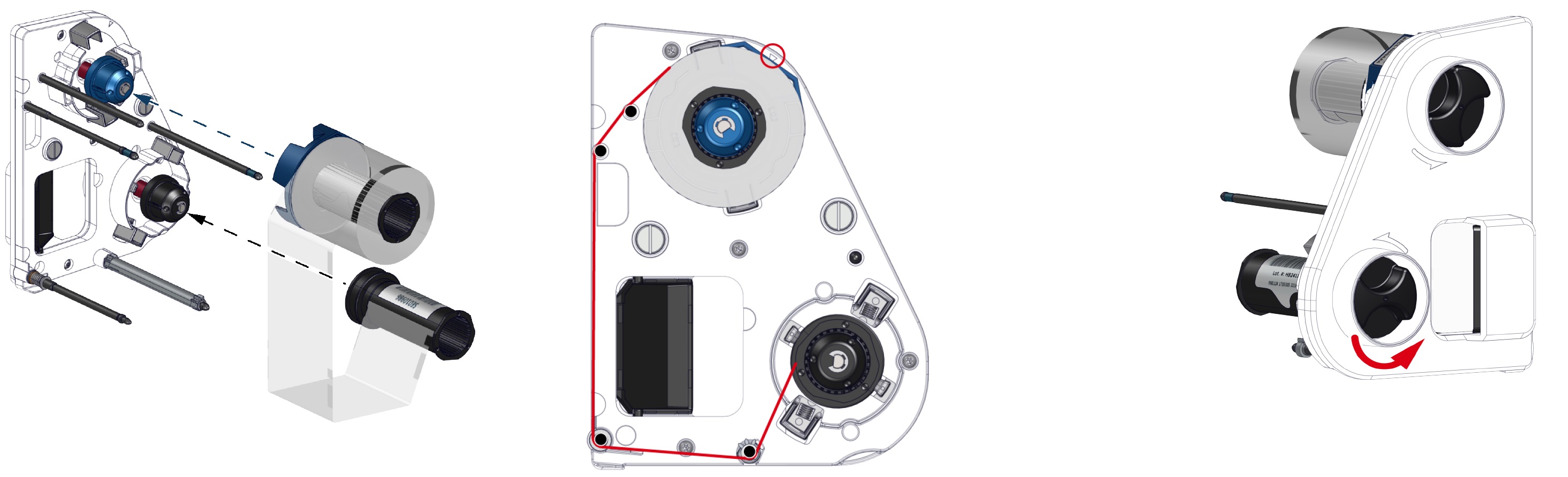 cách lắp ruy băng máy in evolis agilia