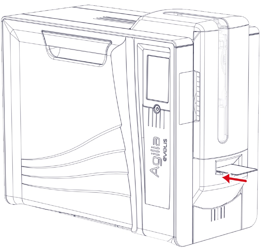 vệ sinh máy in evolis agilia