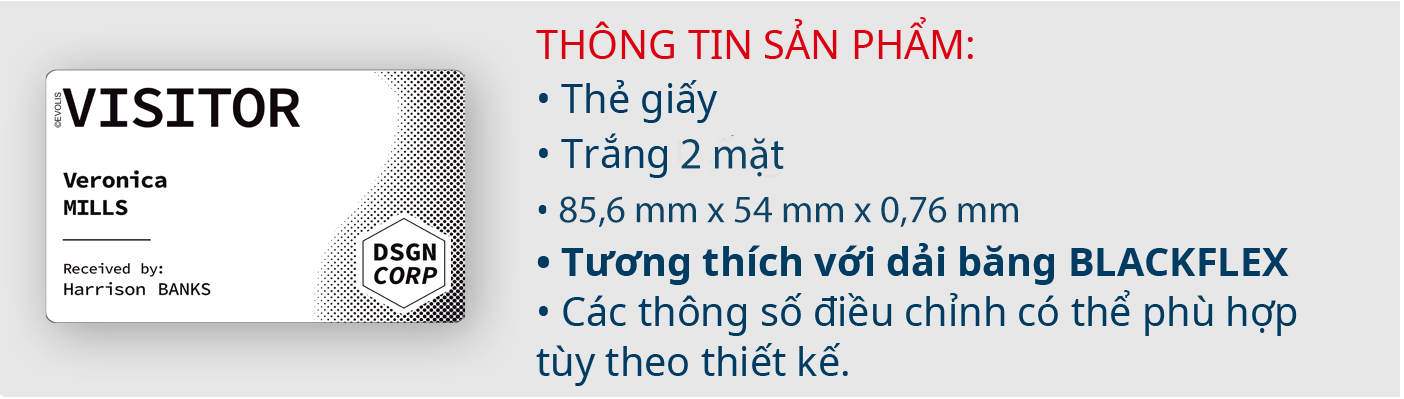 Thẻ giấy cho máy in thẻ