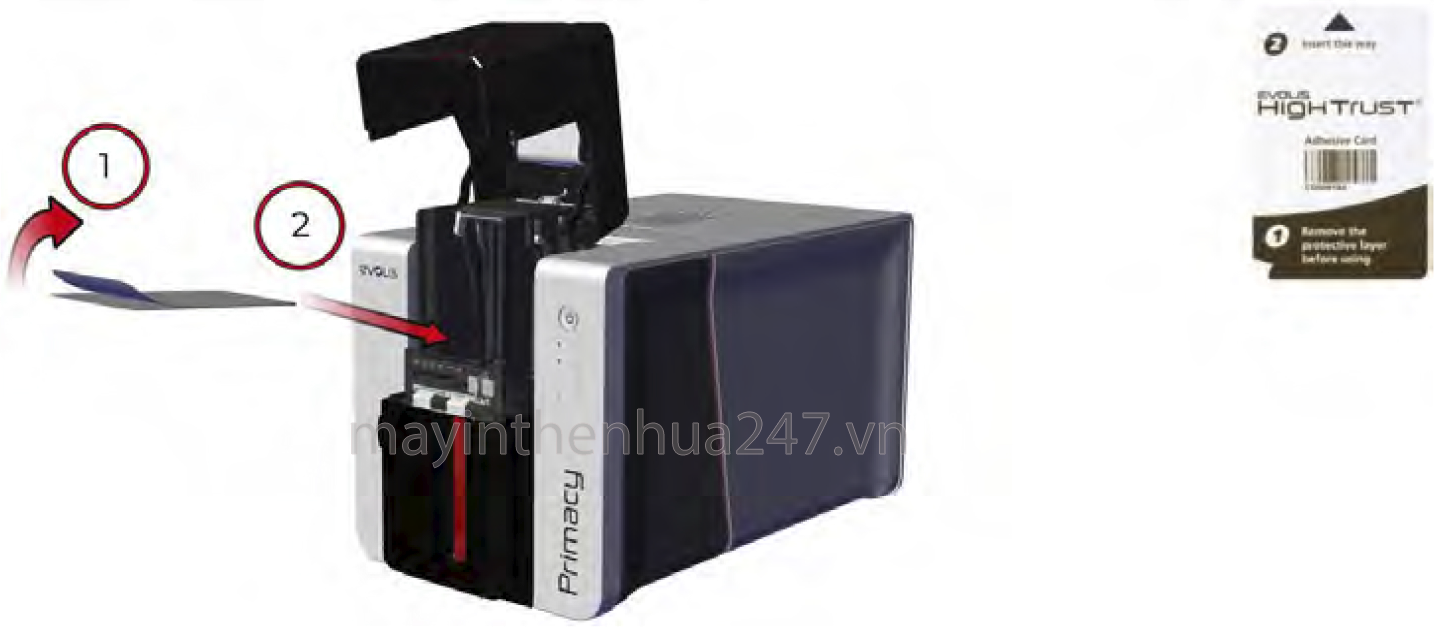 vệ sinh nâng cao máy in evolis primacy 2